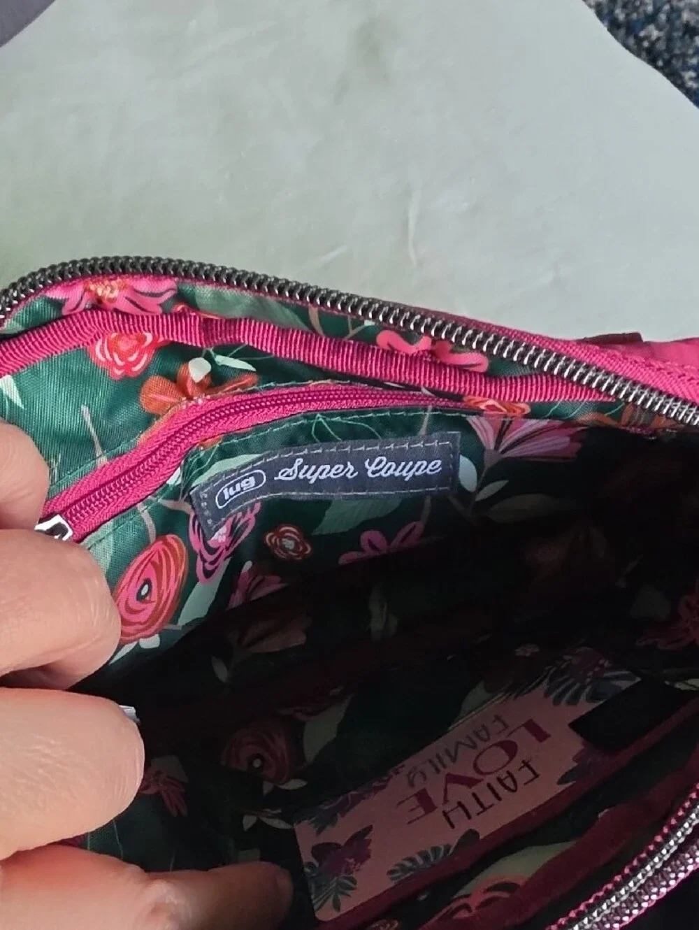 lug Raspberry Quilted Cosmetic Crossbody Super Coupe